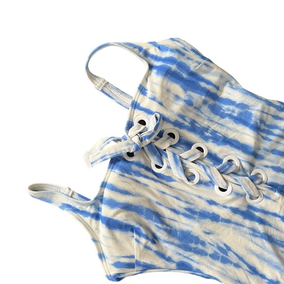 MICHAEL KORS BATHING SUIT Swimsuit One Piece Tie Dye SIZE 10 - Picture 4 of 6